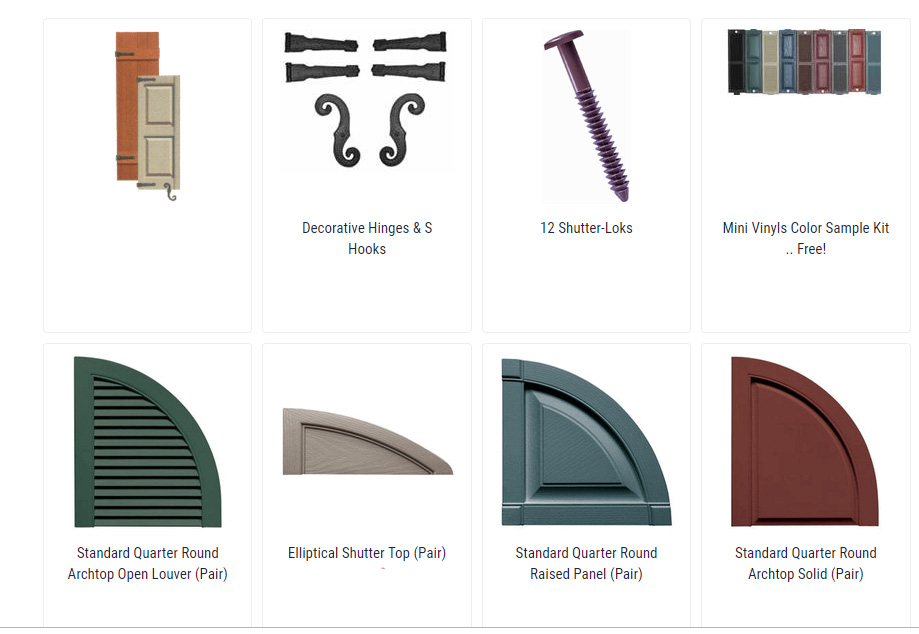 Hardware and Accessories for Your Exterior Vinyl Shutters